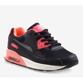Zapatilla deportiva negra B306A-41 negro rosado multicolor 1 Zapatilla deportiva negra B306A-41 negro rosado multicolor 1