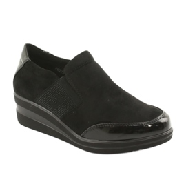 Zapatos negros en la cuña Sergio Leone 225 1