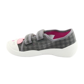 Calzado infantil befado 907P108 rosado gris 2