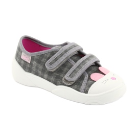 Calzado infantil befado 907P108 rosado gris 1