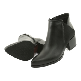 Botines de piel con tacón Gamis 3815 negro 4
