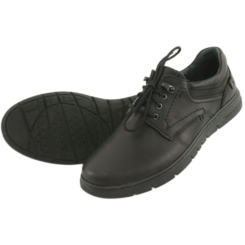 Zapatos con cordones de hombre Riko 902 negro 4 Zapatos con cordones de hombre Riko 902 negro 4
