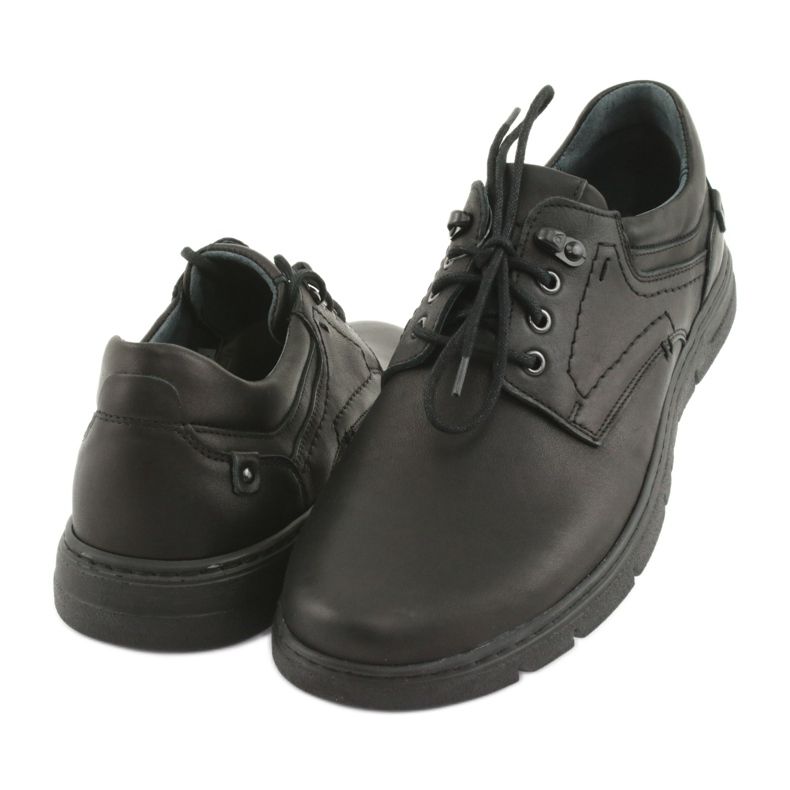 Zapatos con cordones de hombre Riko 902 negro 3
