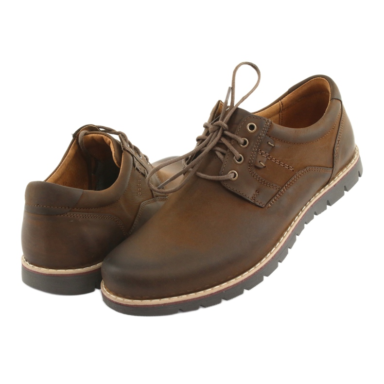 Zapatos con cordones Riko 761 marrón 3