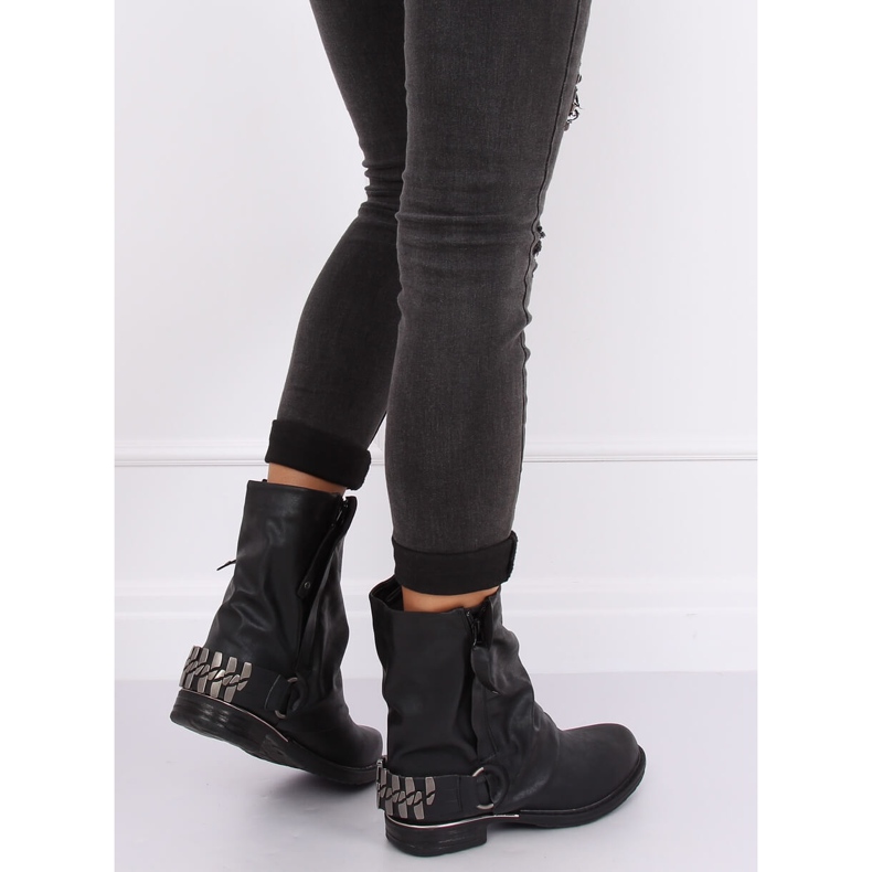 Botas militares negras LL-166P Black negro 1 Botas militares negras LL-166P Black negro 1