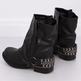 Botas militares negras LL-166P Black negro 2 Botas militares negras LL-166P Black negro 2