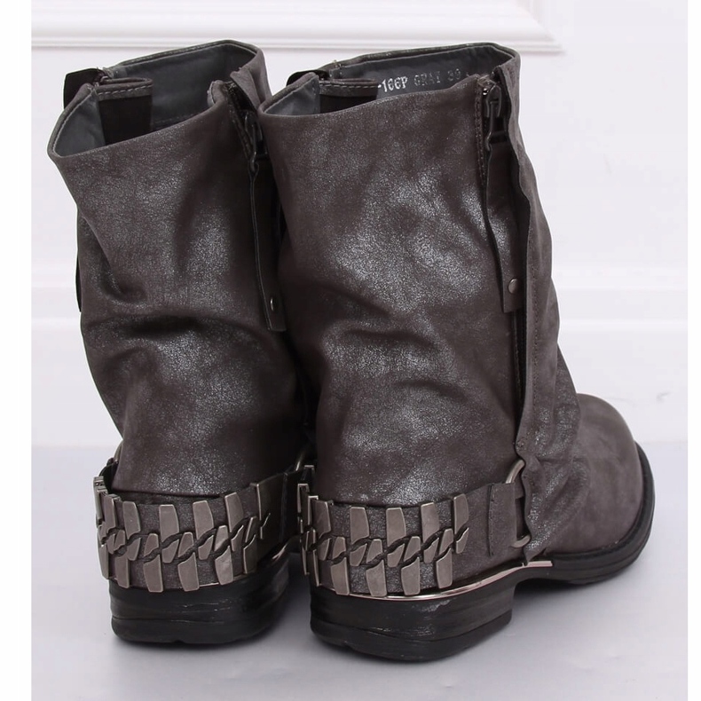Botas militares grises LL-166P Grey 1