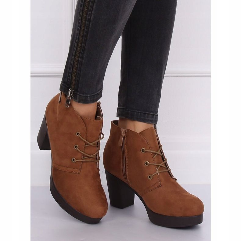 Zapatos de tacón 8B883 Marrón caqui 2 Zapatos de tacón 8B883 Marrón caqui 2