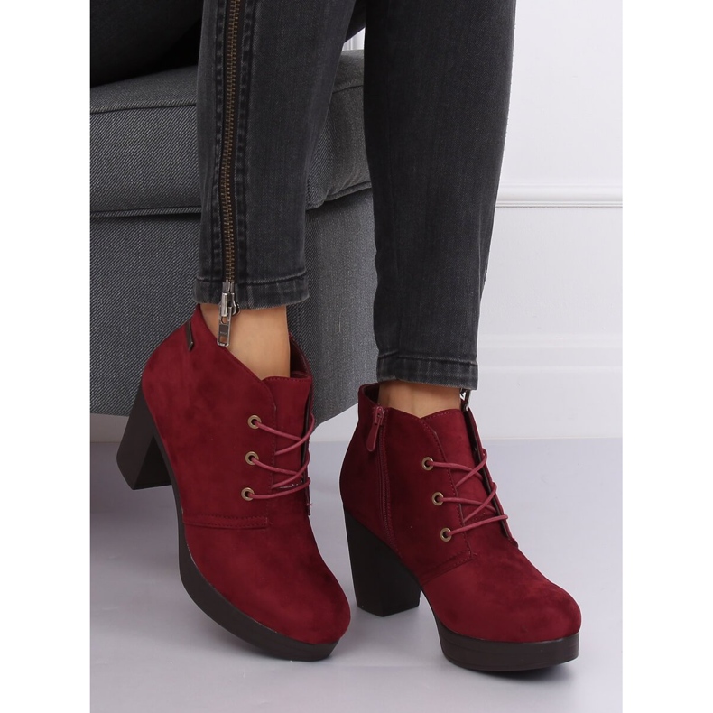 Tacones Maroon 8B883 Wine rojo 2