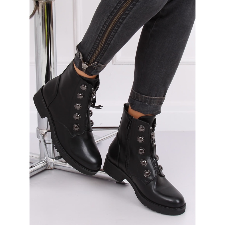 Botas militares negras LJ002 Negra negro 2