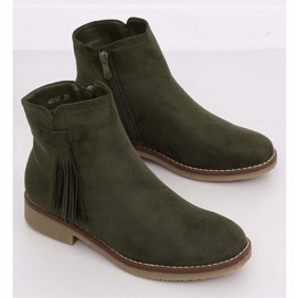 Botas verdes Jodhpur con flecos 8B907 Verde 2