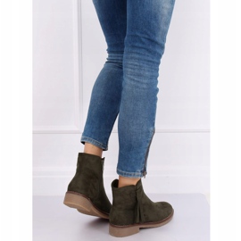 Botas verdes Jodhpur con flecos 8B907 Verde 4
