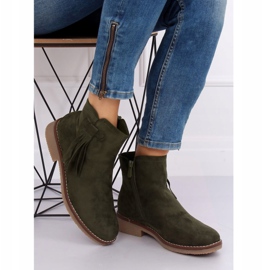 Botas verdes Jodhpur con flecos 8B907 Verde 1