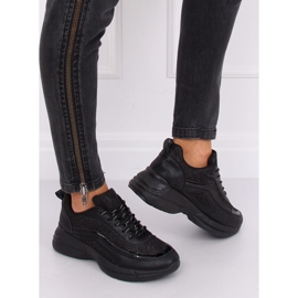 BY-082 Zapatillas deportivas negras negras negro 2