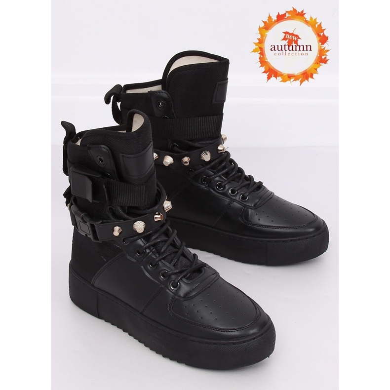 Black Y-025 Zapatillas deportivas negras negro 1
