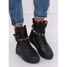 Black Y-025 Zapatillas deportivas negras negro 3