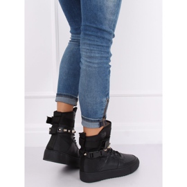 Black Y-025 Zapatillas deportivas negras negro 2