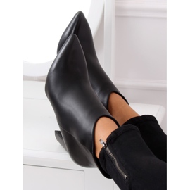Botas negras de tacón NS059P Black negro 2 Botas negras de tacón NS059P Black negro 2