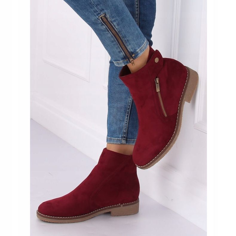 Botas granate 8B908 Wine Jodhpur rojo 1