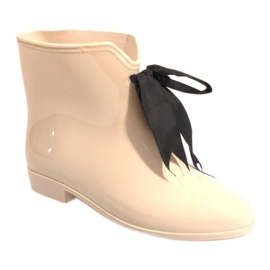 Botas de agua con lazo Y015 Beige 4