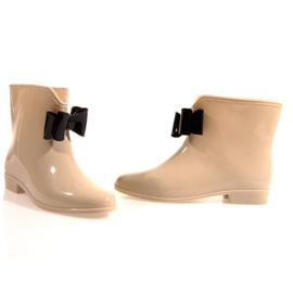 Botas de agua con lazo Y014 Beige 3