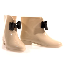 Botas de agua con lazo Y014 Beige 4
