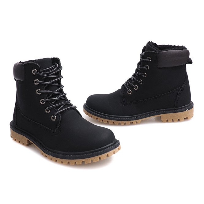 Botas de madera de otoño B788 Negro 1 Botas de madera de otoño B788 Negro 1