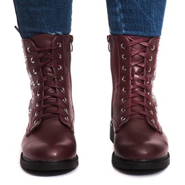 Botas Con Piel E4928 Vino rojo 1