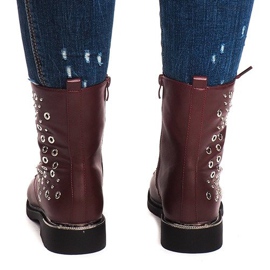 Botas Con Piel E4928 Vino rojo 3