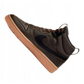 Bota Nike Court Borough Mid 2 (GS) Jr BQ5440-200 negro 4