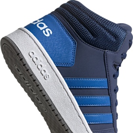 Zapatillas Adidas Hoops Mid 2.0 Jr EE6707 azul marino 2