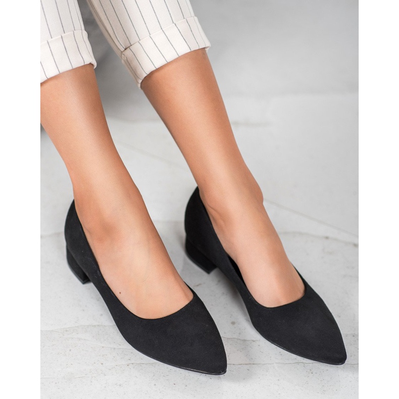 Seastar Bombas de tacón plano negro 1