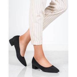 Seastar Bombas de tacón plano negro 4