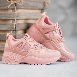 SHELOVET Zapatillas rosadas de Moro rosado 5