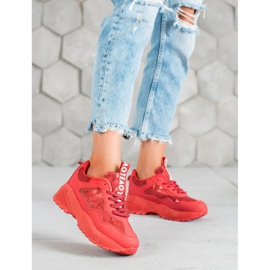 SHELOVET Zapatillas Moro Red rojo 3