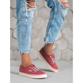 SHELOVET Zapatillas cómodas rojo 2