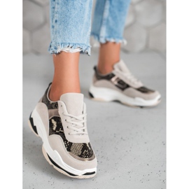 Kylie Zapatillas con estampado de serpiente multicolor 2