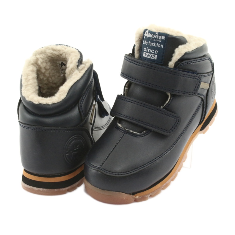 American Club Botas Botas con velcro American ES42 azul marino 3