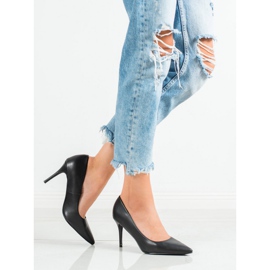 Diamantique Tacones de cuero ecológico negro 3