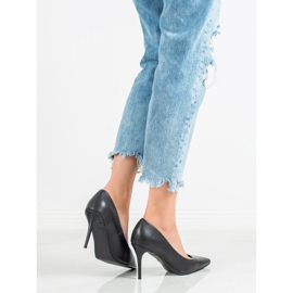 Diamantique Tacones de cuero ecológico negro 6