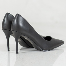 Diamantique Tacones de cuero ecológico negro 1