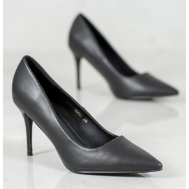 Diamantique Tacones de cuero ecológico negro 2