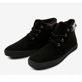 Zapatillas de hombre negras con aislamiento AN06 negro 4