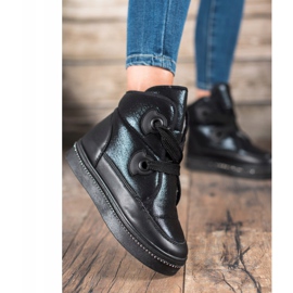 RTX WALK Botas de nieve con cristales negro 3