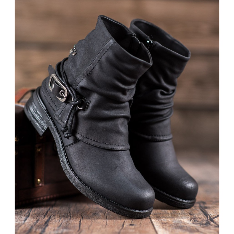 SHELOVET Trabajadores con una hebilla decorativa negro 1