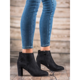 Abloom Botines de gamuza en una barra negro 5