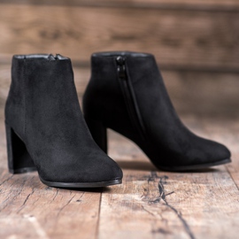 Abloom Botines de gamuza en una barra negro 3
