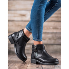 Abloom Botines de piel ecológica negros 1