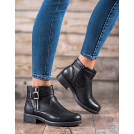 Abloom Botines de piel ecológica negros 2