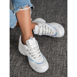 SHELOVET Zapatillas blancas de moda blanco 1